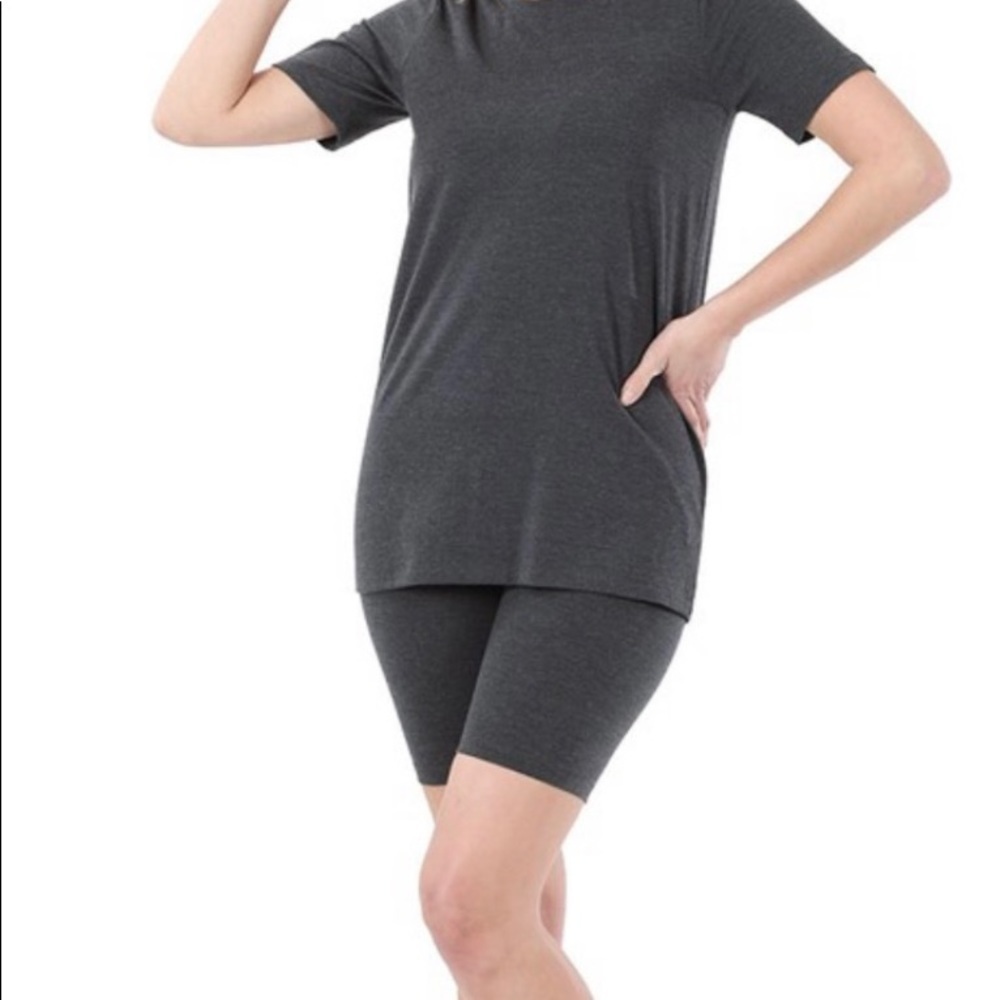 Zenana biker shorts set